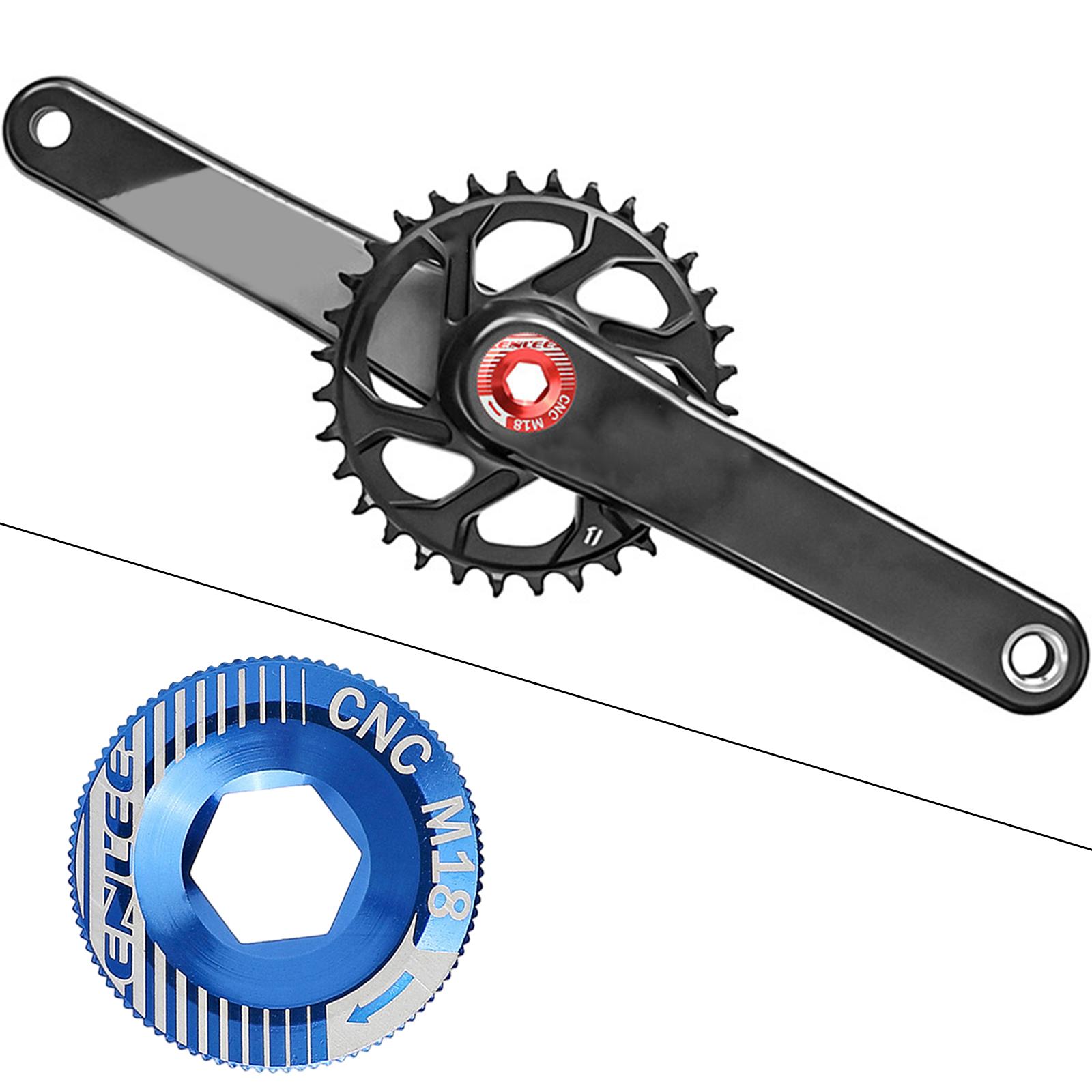 Bicycle M18 Crank Arm Cover Hat BMX Bike Chainwheel Crankset Bolt Threads Cycling Crank Arm Fixing Bolt Accessories Gear