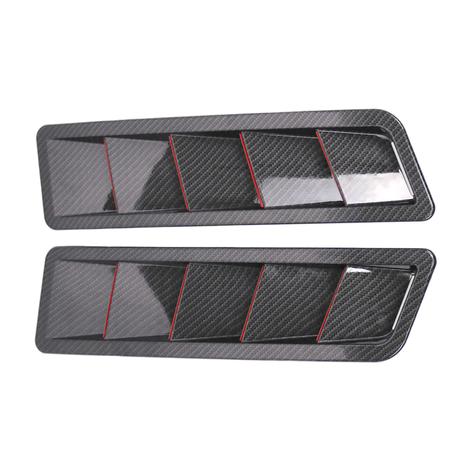 Car Hood Vent Scoop Kit Vents Bonnet Cover Air Flow Intake Louver Vehicles Fitment Louvers Fit for SUV Truck Replacement Parts