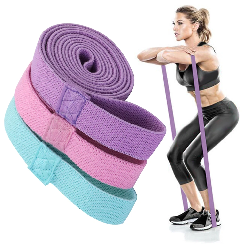 Durable Stretch Strap Elastic Soft Fitness Warm Up Workout Stretching Band Strap for Yoga Dance Beginner Pulling Sport
