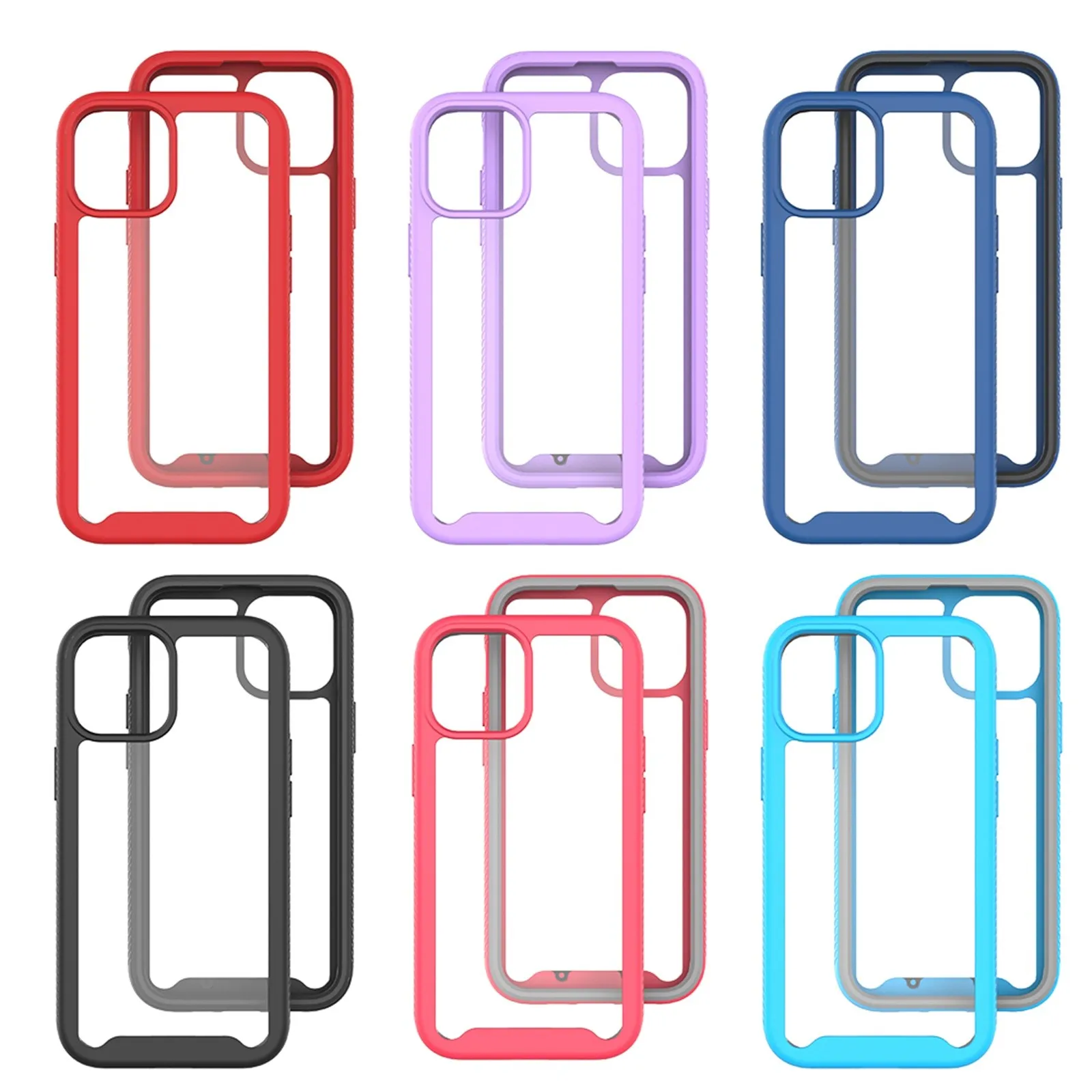 Shockproof TPU Phone Case For iPhone 13 13 Mini 13 Pro 13 ProMax Case Silicone Soft Cover For iPhone 13 Anti-Drop Phone Case