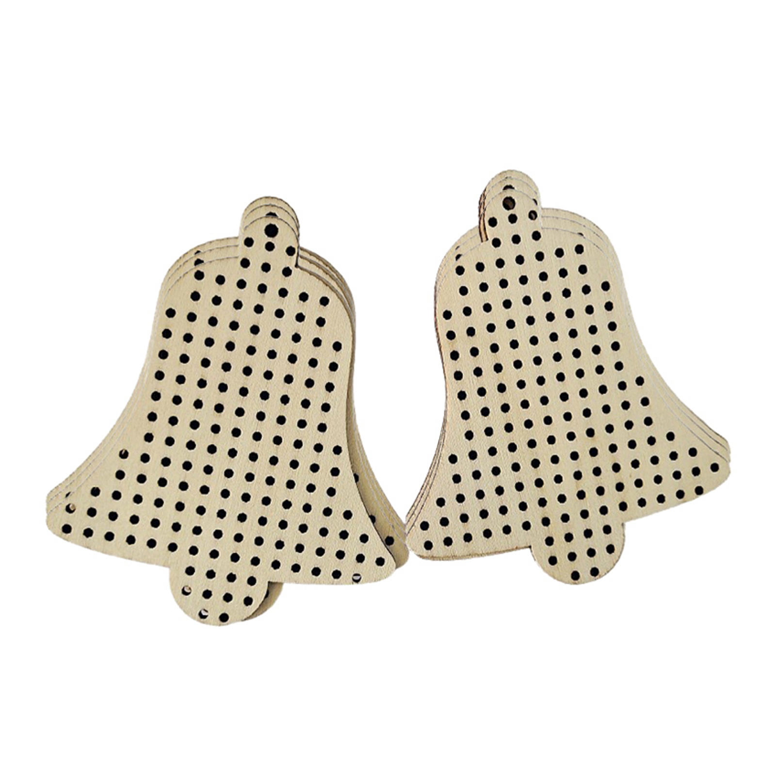 12Pcs Cross Stitch Pendant Blank Wood Shapes for Handmade Embroidery