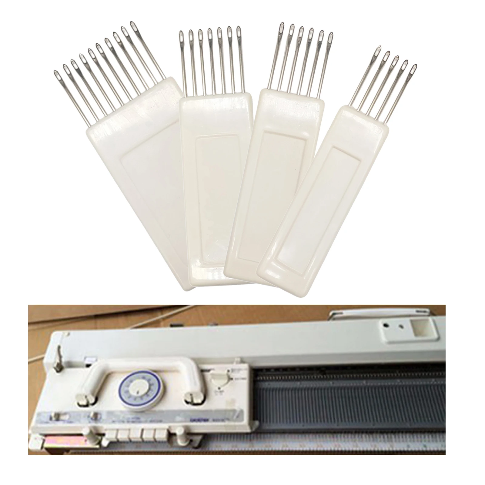 4Pcs Knitting Machine Transfer Comb 5/6/7/10 Needles for Brother KH-860 868 850 871 881 940 970 Sewing Tool