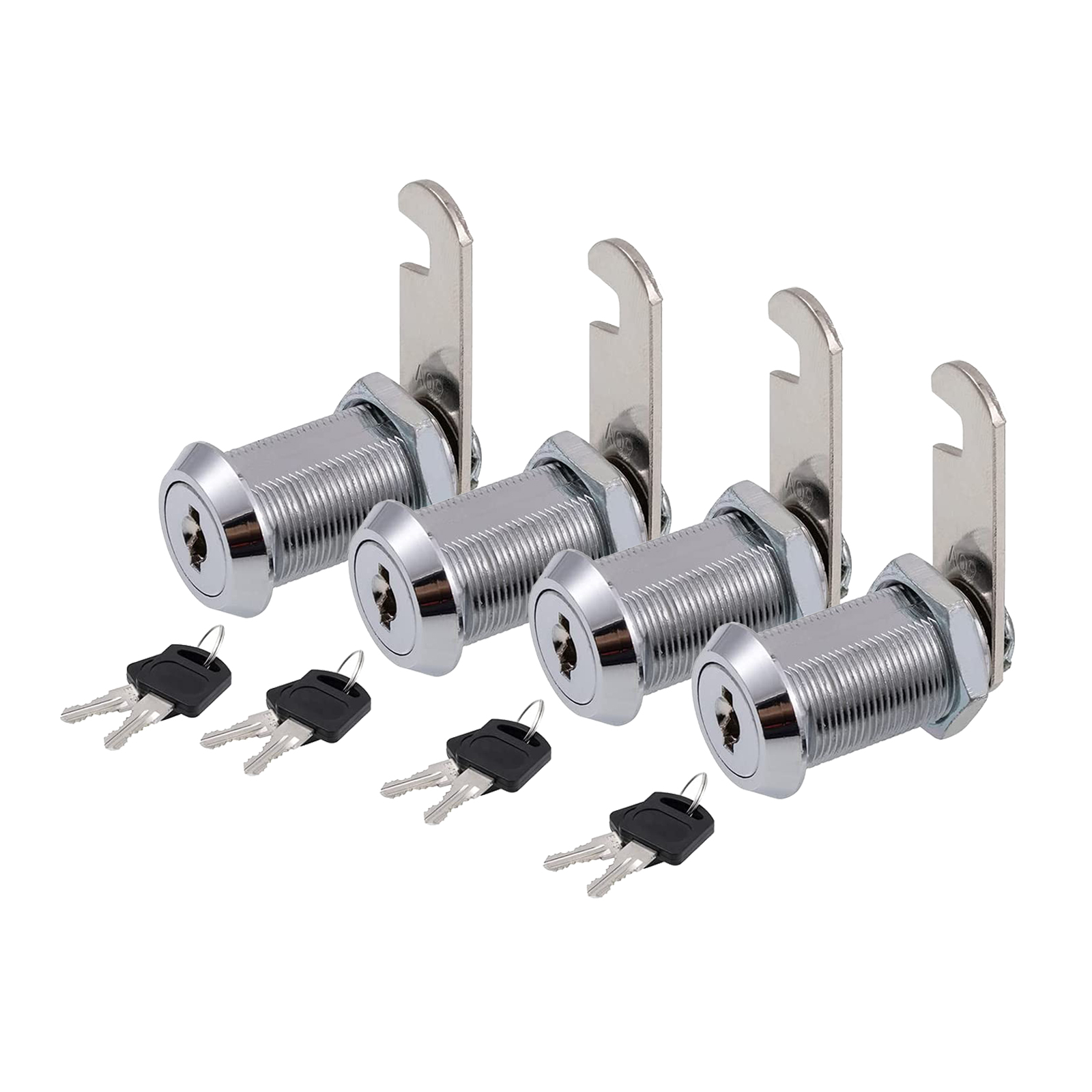 4 Pcs Drawer Locks with Keys Furniture Hardware Door Cabinet Lock for Office Desk Letter Box Cam Locks 30mm