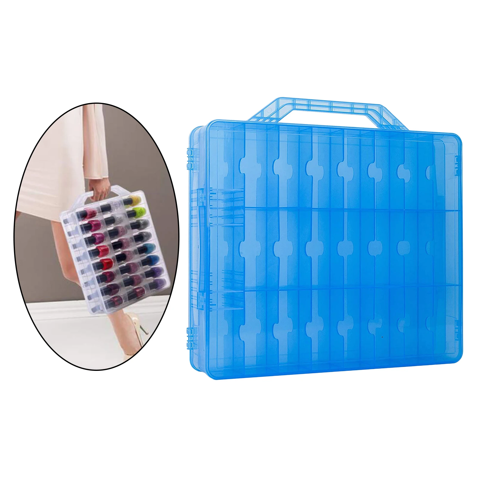 48 Grids UV Gel Polish Holder Display Rack Case Nail Polish Make Up Organiser Case