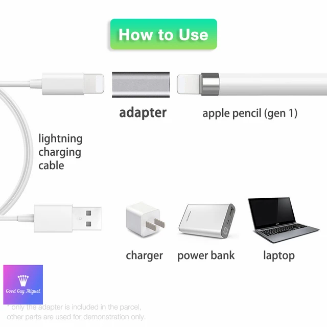 Mini Connecteur De Chargeur Pour Apple Pencil, Câble De Charge Pour Apple  Ipad Pro, Accessoires De Chargement Facile - Stylos Pour Tablette Tactile -  AliExpress