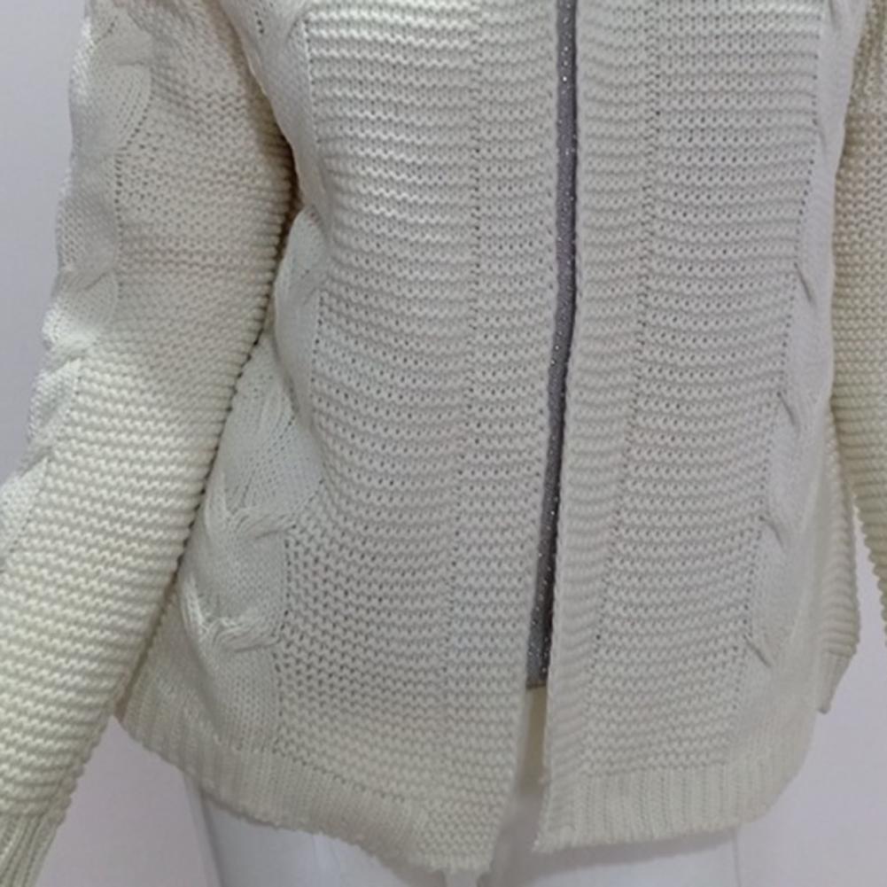 Cardigan Twist com capuz para escritório, casaco