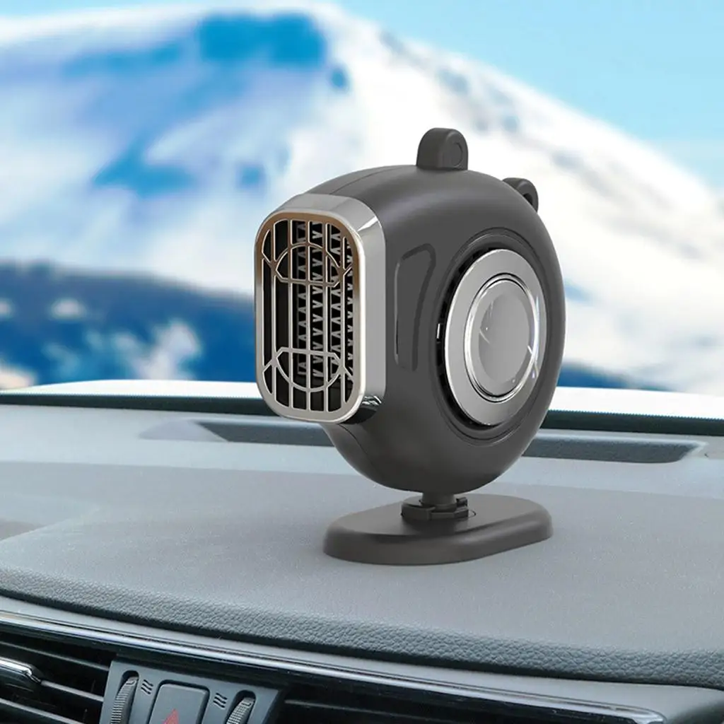 Portable Car Heater Air Heating Fan 360 Degree Rotated Windshield Demister Fast Heating Practical Plug-in Fit for Car Truck