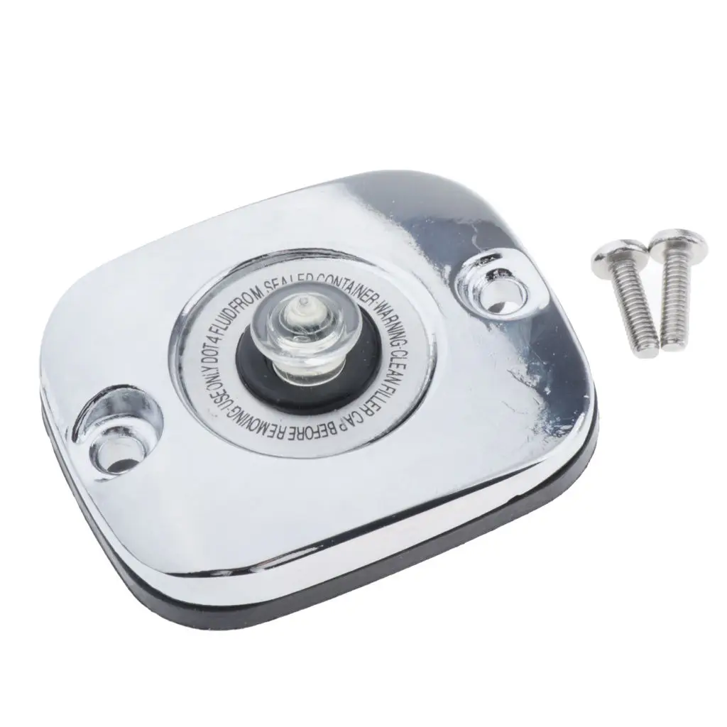 Aluminum Motorcycle Front Brake Master Cylinder Cover  for Harley-Touring 96-07 (Chrome)