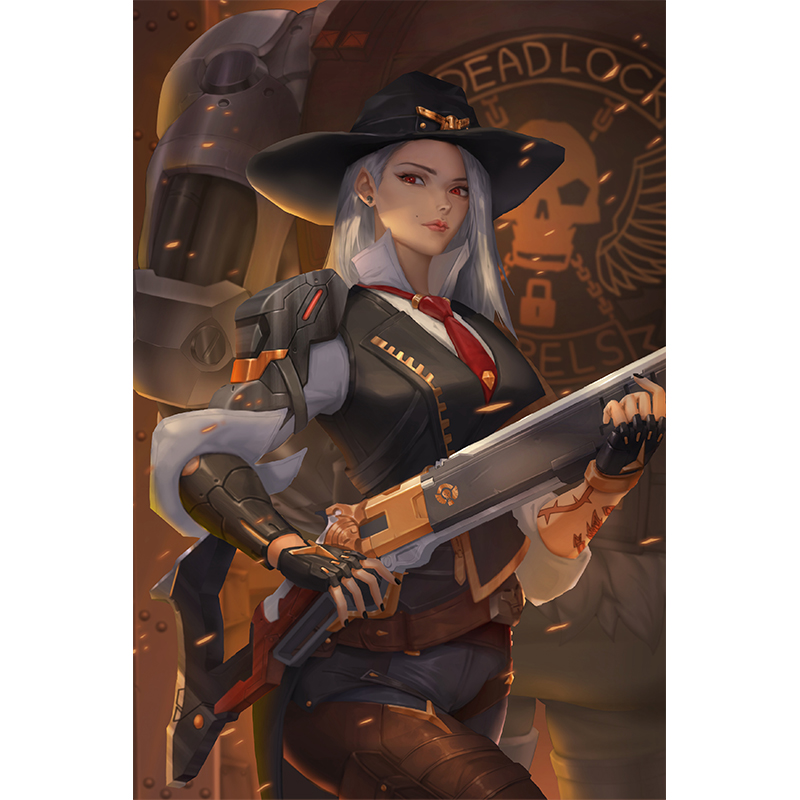 Custom Print Game Overwatch Ash Bob Sexy Girl Art Poster Wall Art Canvas Ptinging 16x24 24x36 Inc Custom Bedroom Decor Picture Painting Calligraphy Aliexpress