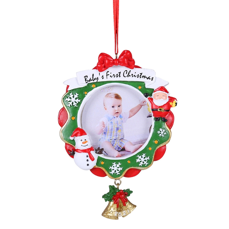how to make photo frame christmas ornaments