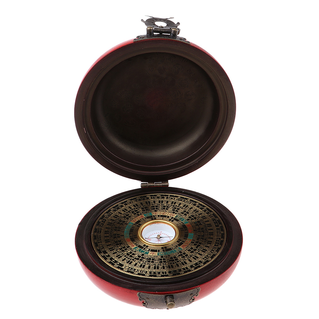 Feng Shui Tool Wooden Geomantic Compass Professional Luo Lo Pan Collectables
