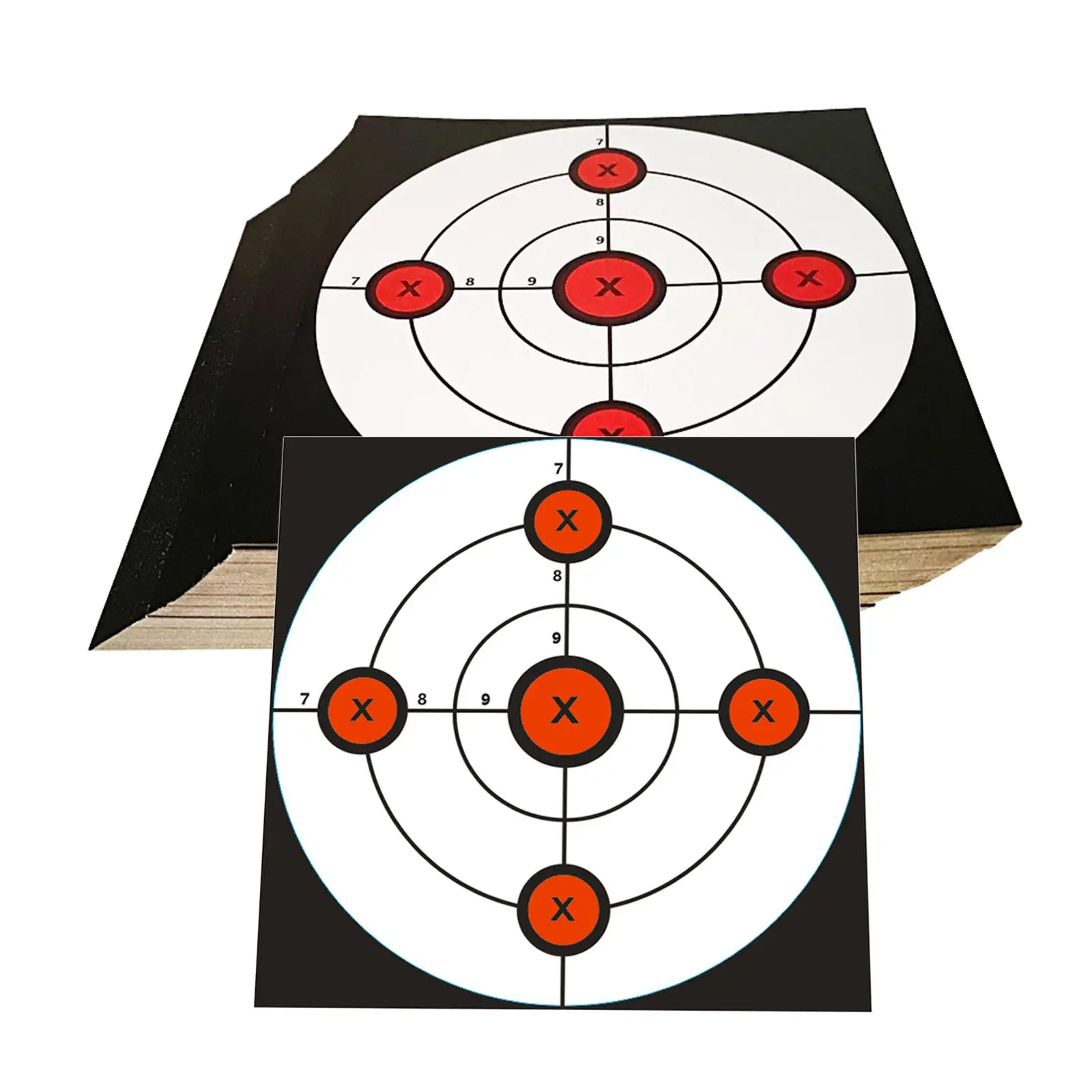 100x Target Shooting Paper Sheets Object Sheets Object Aids Target Dots 6inch Aim for Slingshot Archery Hunt Training Practicing