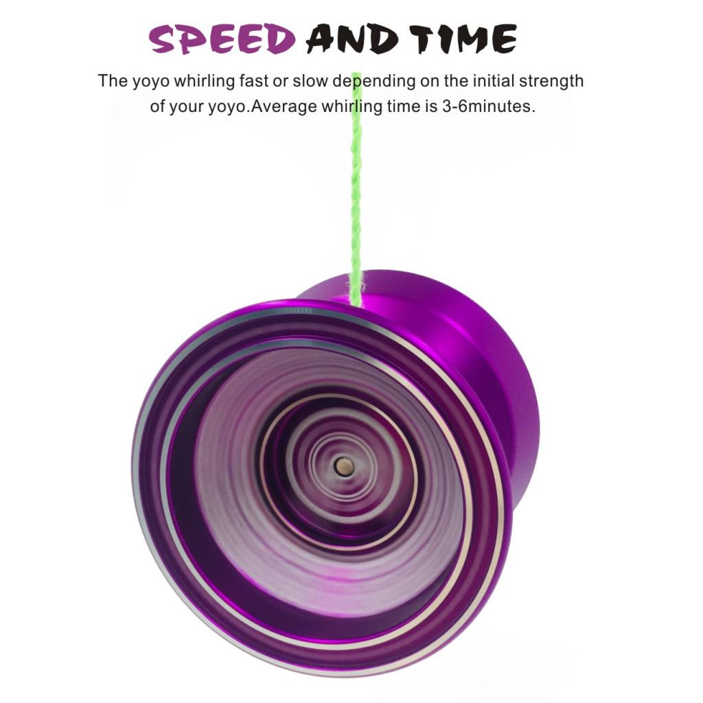 Cool Aluminum Professional Alloy Yoyo Clutch Speed Ball Bearing String Trick Toy