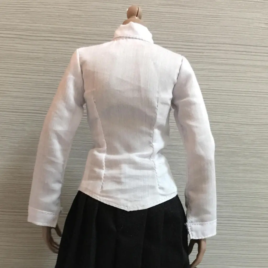 1/6 Scale Female White Shirt Fit 12 Inch Hot Toys Phicen Kumik CY CG Figures