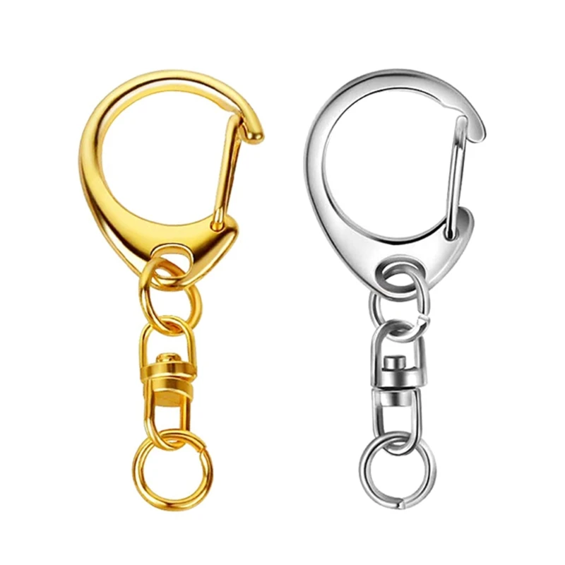 Details about   10pcs Mini Split Keychain Key Ring Clips Snap Hook Hanging haji Carabiner K6E8 