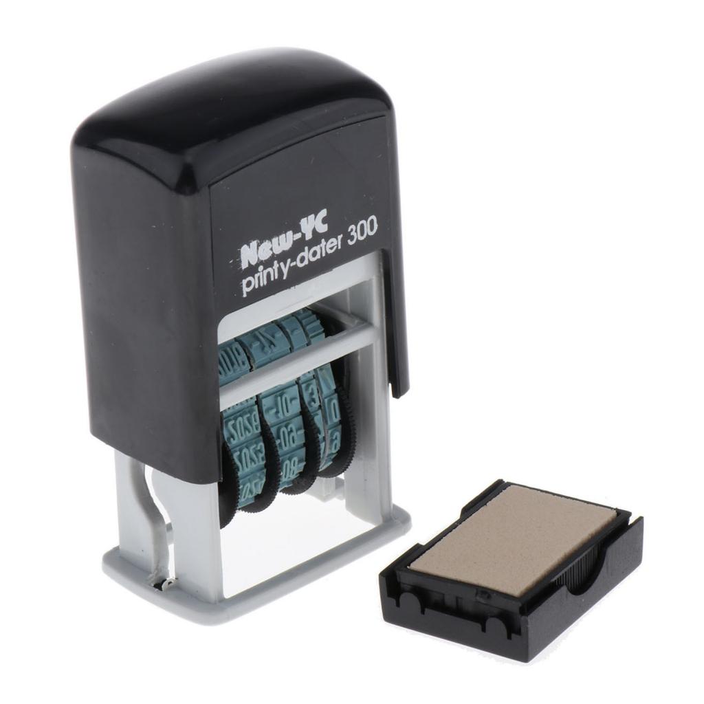 Self-Inking Date Stamp Business Stamp H-4mm Great for Receiving Expiration