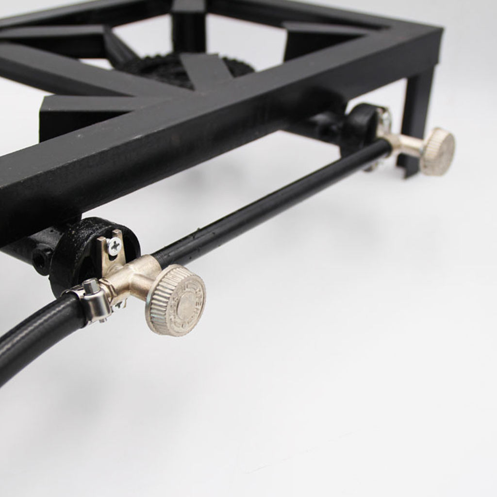 Portable Outdoor Propane Gas Stove Double-Burner Two Burner Cooker for Camping Patio BBQ Fishing Cookware