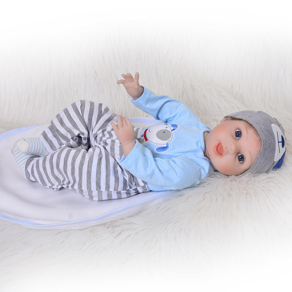 55m Soft Silicone Handcraft Newborn Baby Dolls Realistic Looking Reborn Doll Baby Toddler Kids Gift
