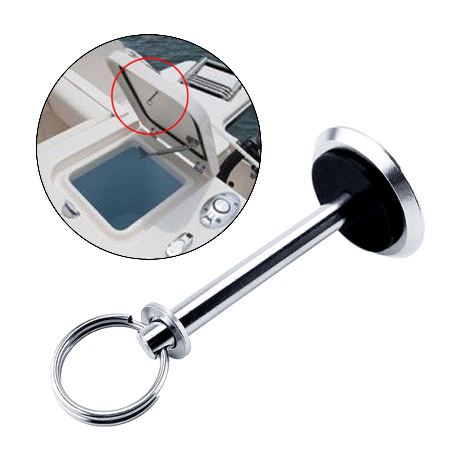 Boat Hatch Cover Pull Button Stainless Steel Lid for Boat Yacht Floor Storage Loft Ladders