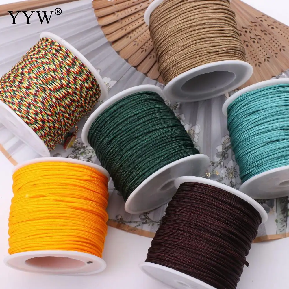 mix cores para artesanal diy bordado beading string nó chinês atacado