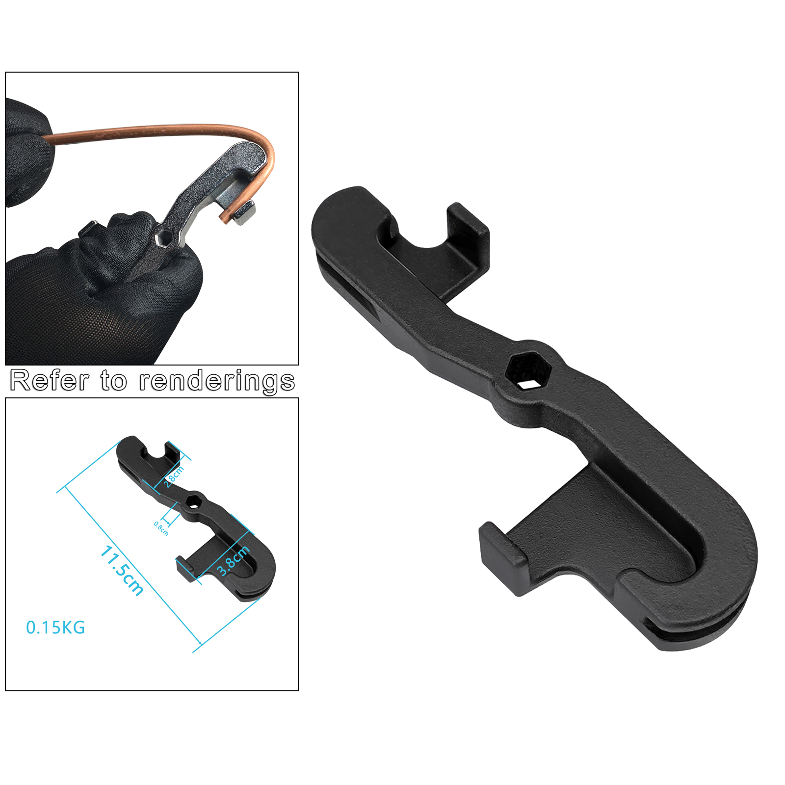 NEW Handy 5mm Automotive Brake Pipe Bender Bending Tool 2 Bending Options