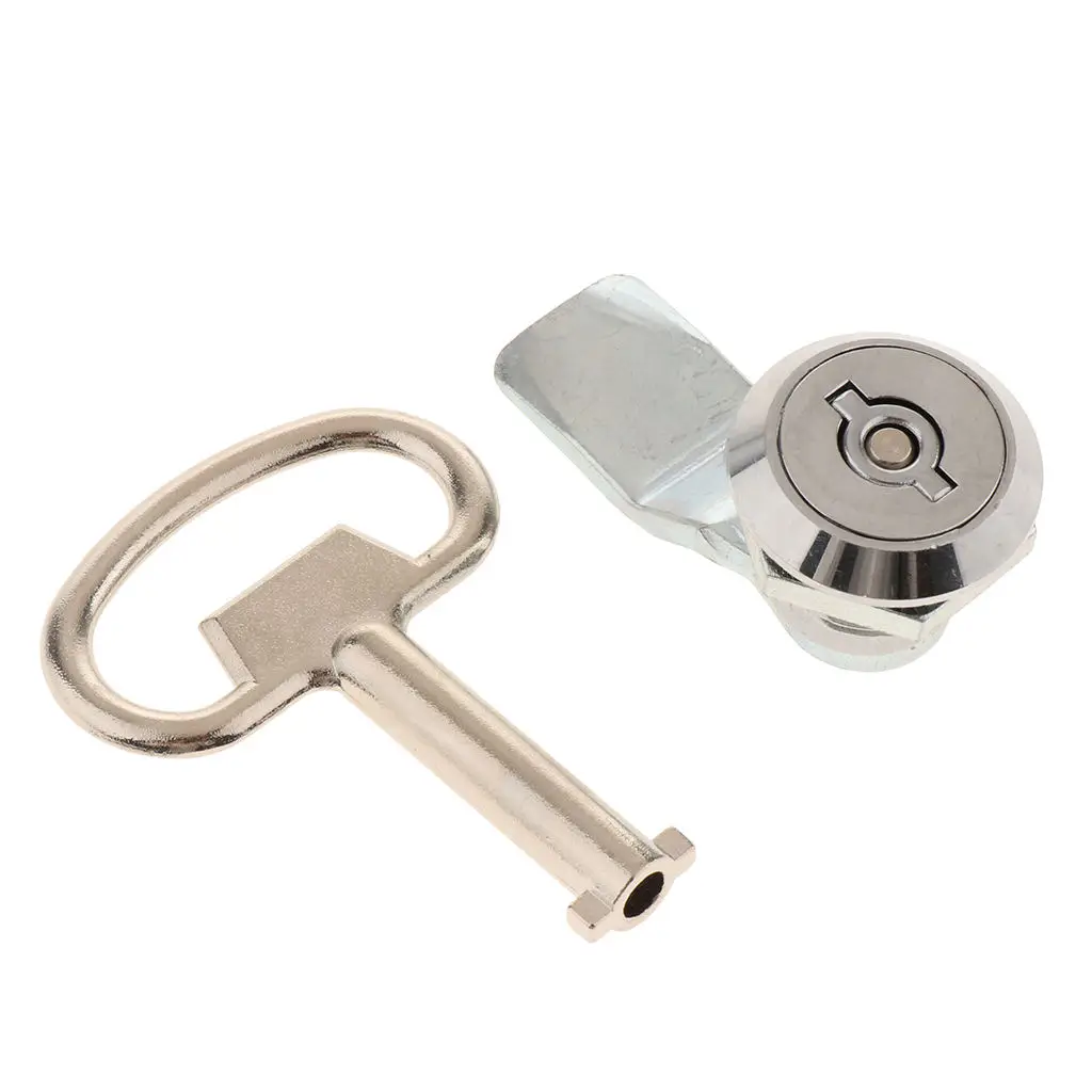 1 Pcs Cam Lock For Security Door Cabinet Cylinder Door Toolbox Drawer Shockproof Locker With 2 Keys For Boat Yacht RV Etc
