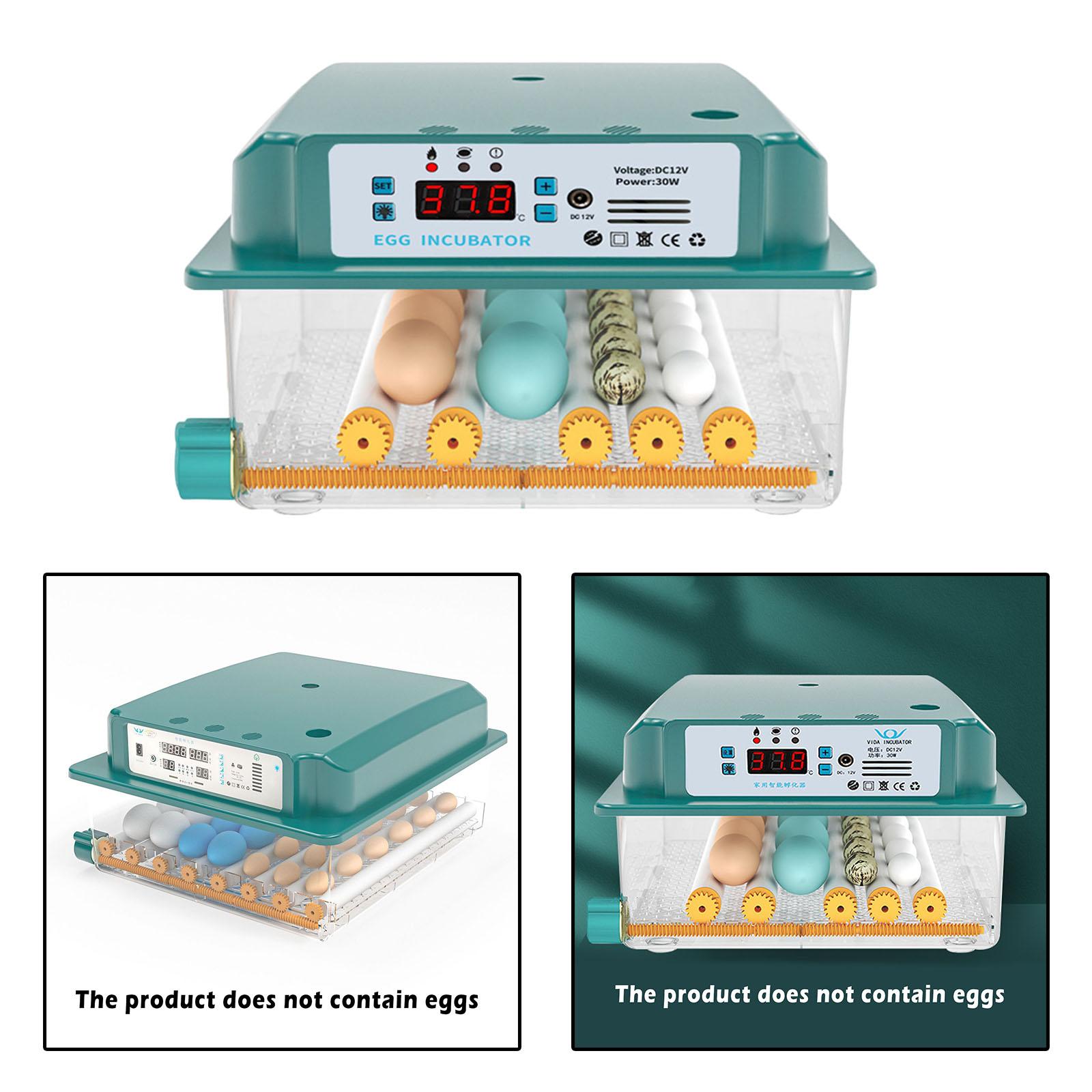 Household Egg Incubator Fully Automatic Hatch Temperature Control Chicken Duck Eggs Poultry Hatcher Machine EU Plug