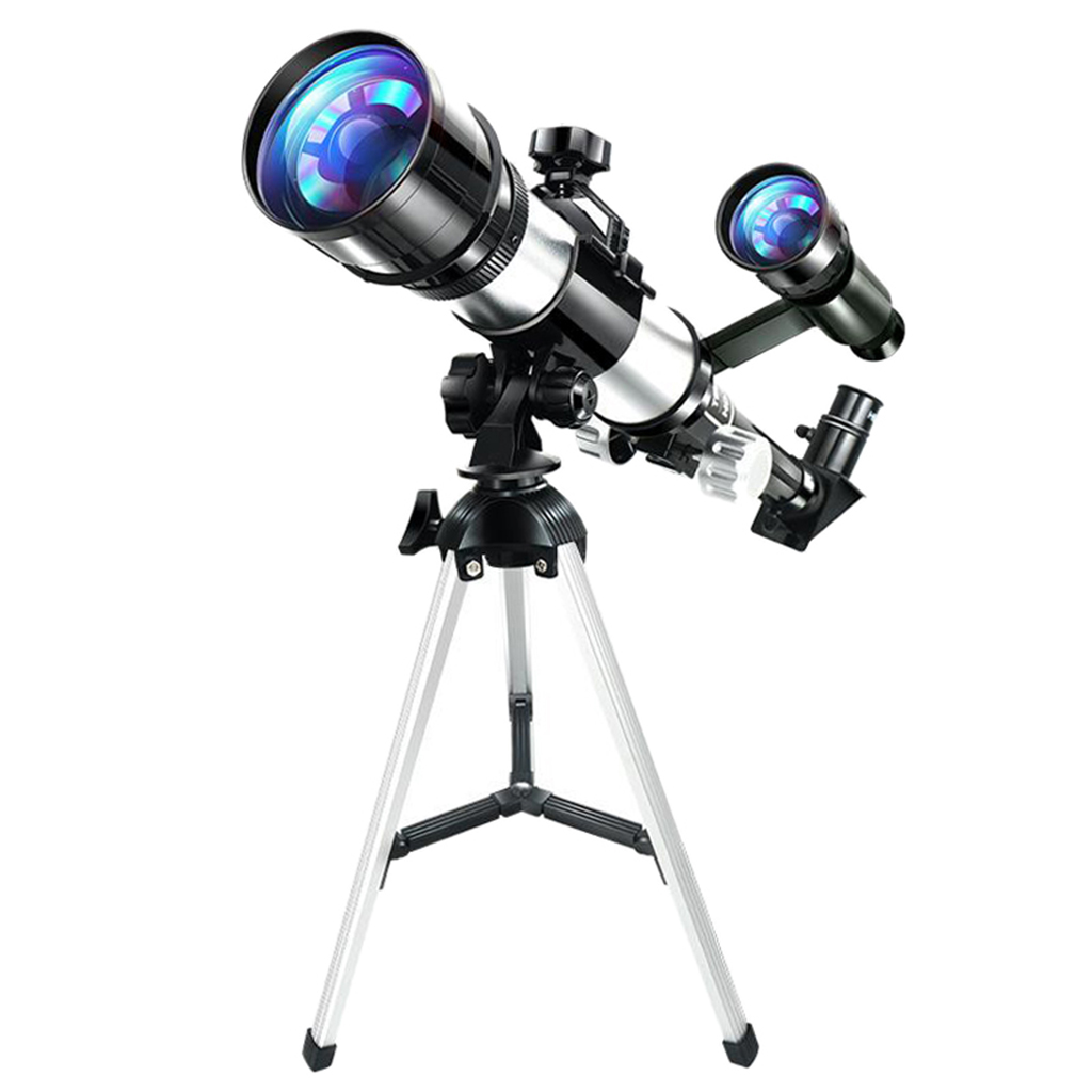 70mm HD Astronomical Reflector Telescope Monocular Set and Tripod compass for Adult Children