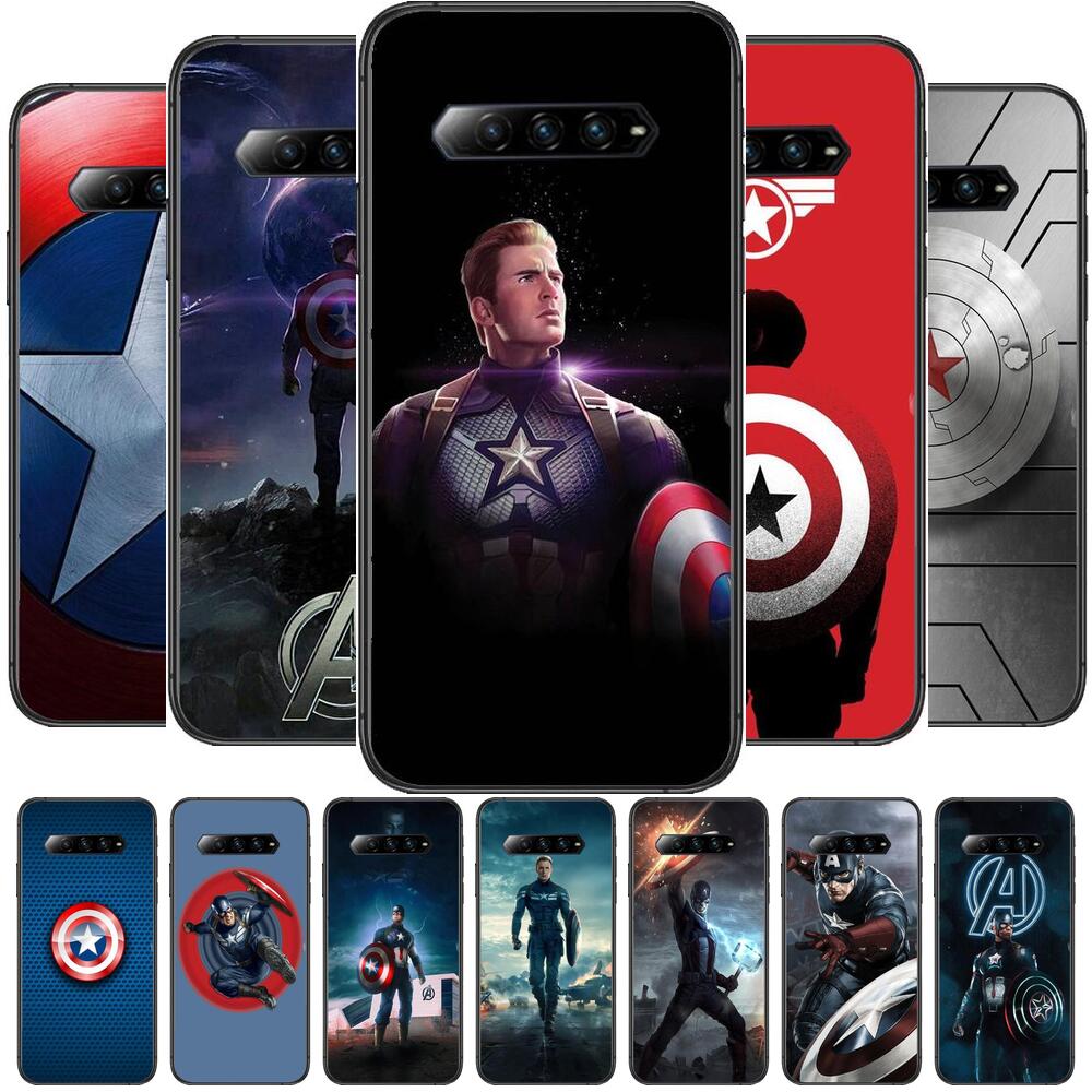 Чехол для телефона HD Captain America для xiaomi redmi Black Shark 4 Pro 2  3 3s, чехлы Helo, черный чехол, силиконовая задняя крышка Prett mini fu |  AliExpress