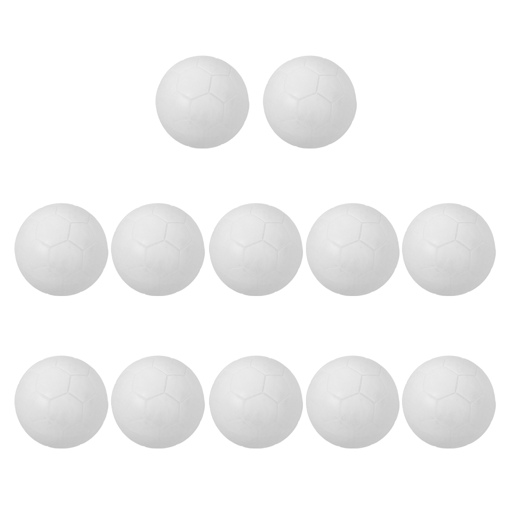 MagiDeal 12 Pieces 32mm White Soccer Table Football Foosball Balls Fussball Ball New