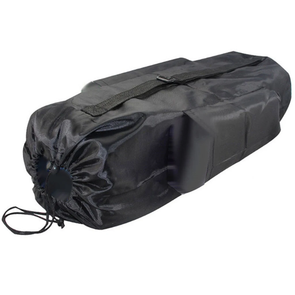 Dustproof Waterproof Drawstring Sack Bag with Side Pockets & Strap for Storing Folding Camping Mat Yoga Mat Picnic Mat