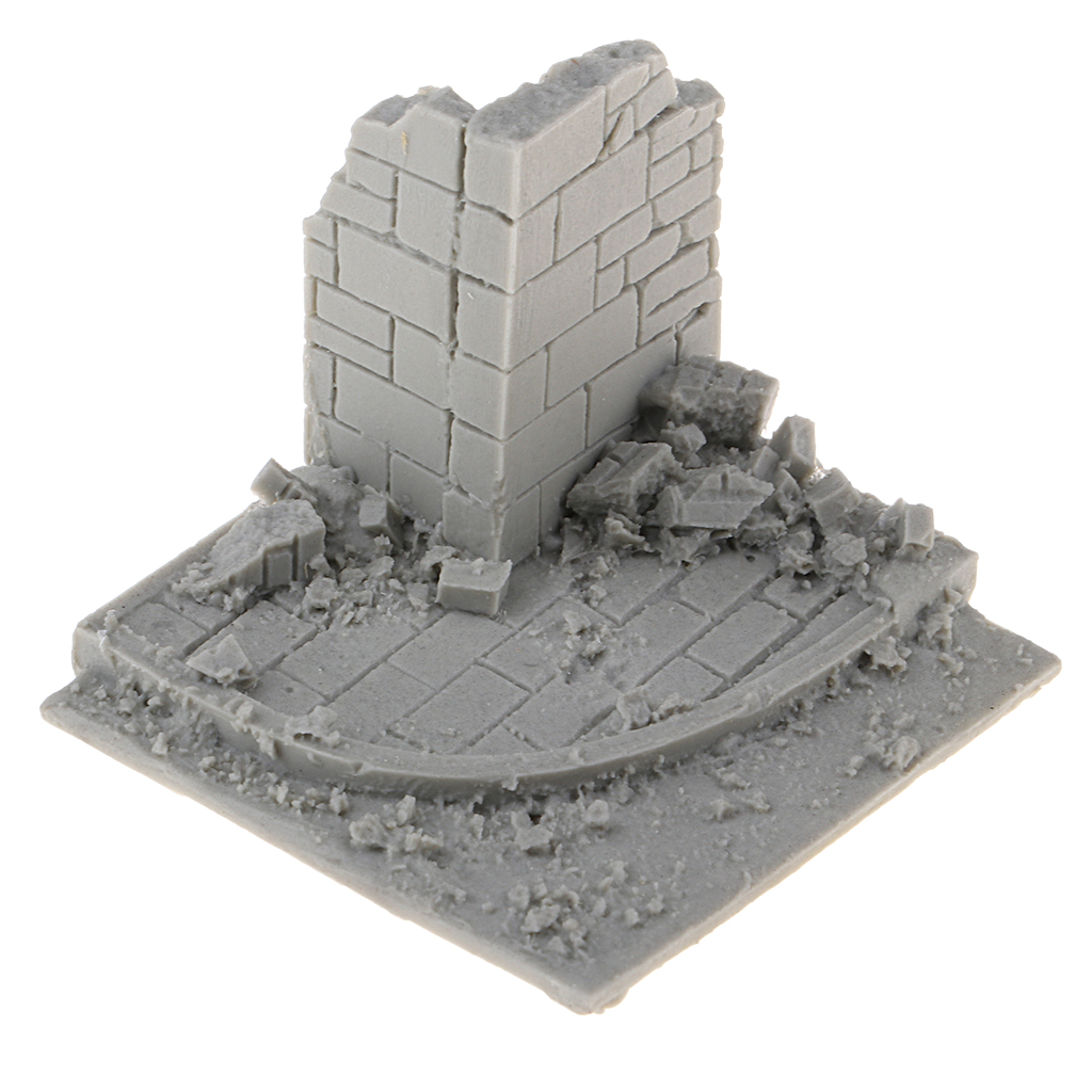 1/35 Scale Resin Unpainted Model Kit WWII Or Modern War Ruins DIY Art Crafts