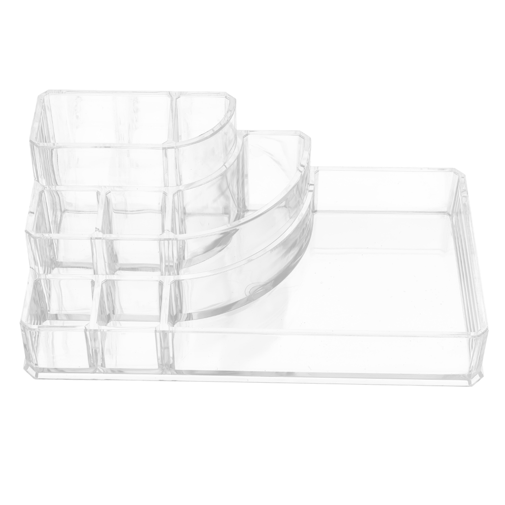 Clear Makeup Lipstick Brush Nail Pens Storage Display Stand Holder Organizer