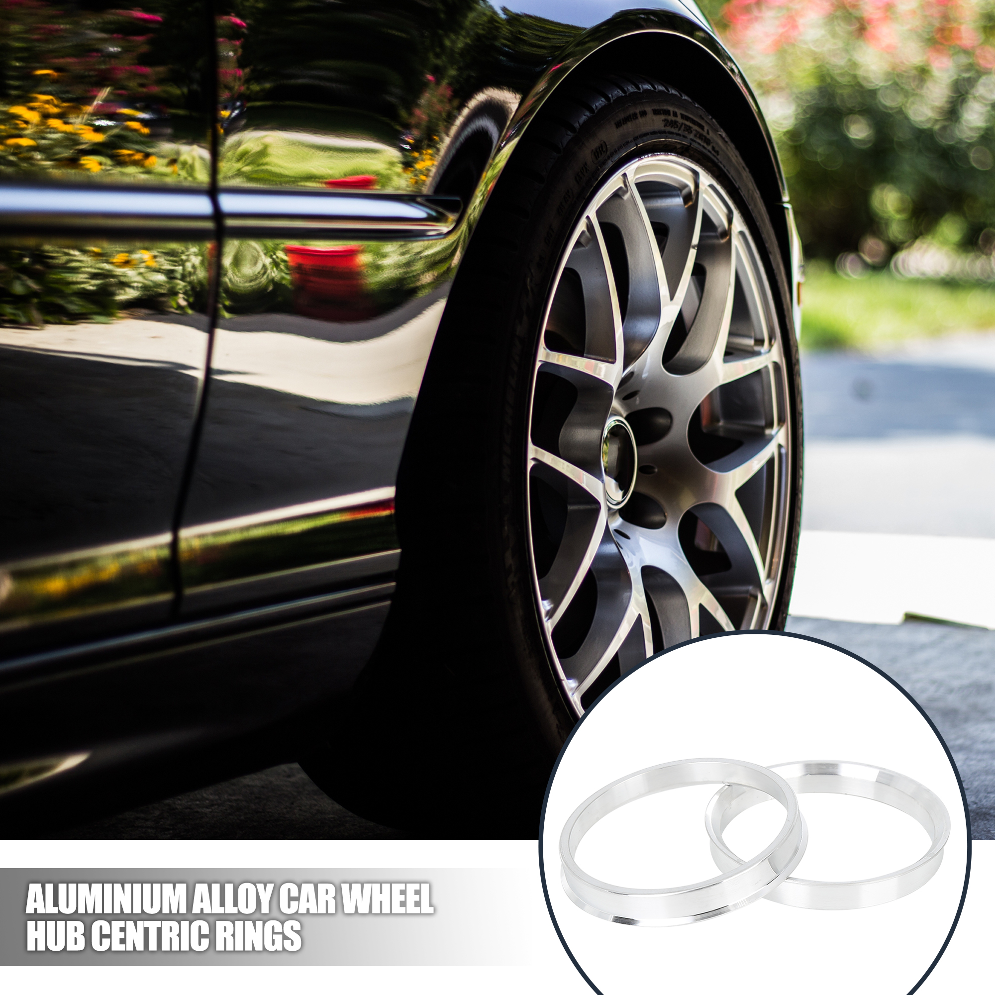 4 Anneaux De Centrage Moyeu Alu OD 67.1mm / ID 58.1mm - Pour Honda, Toyota, Acura, Lexus