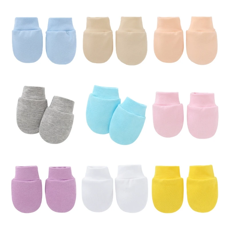 teething toys for babies 1 Pair Baby Anti Scratching Soft Cotton Gloves Newborn Protection Face Scratch Mittens Infant Handguard Supplies G99C ergo baby accessories
