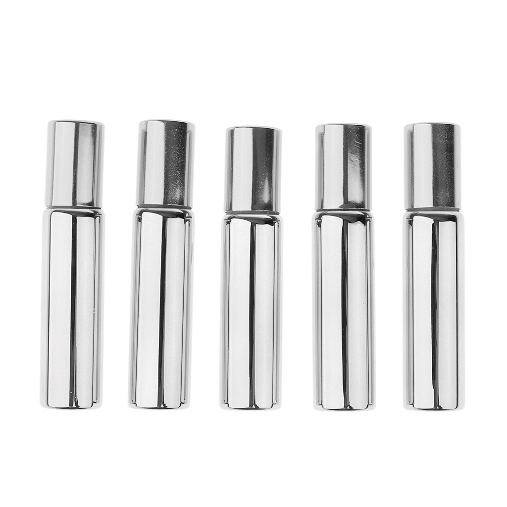 New 10mL Roll On Glass Bottles Aromatherapy Essential Oils Roller Ball Vials