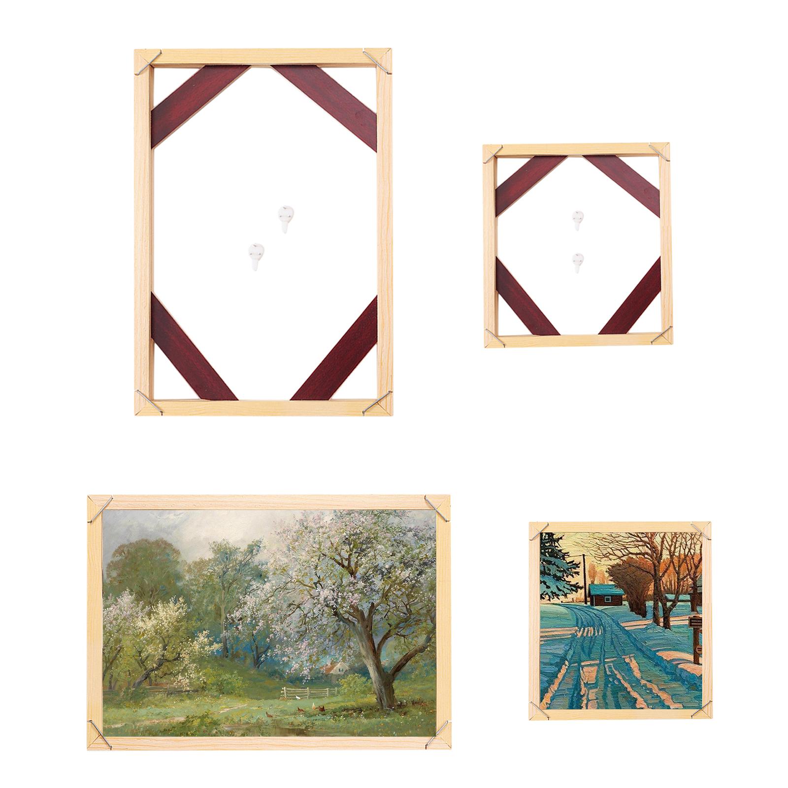 Wood Frame For Canvas Oil Painting Factory Price Picture Nature DIY Frames For Diamond Painting Picture Wall Art Decor