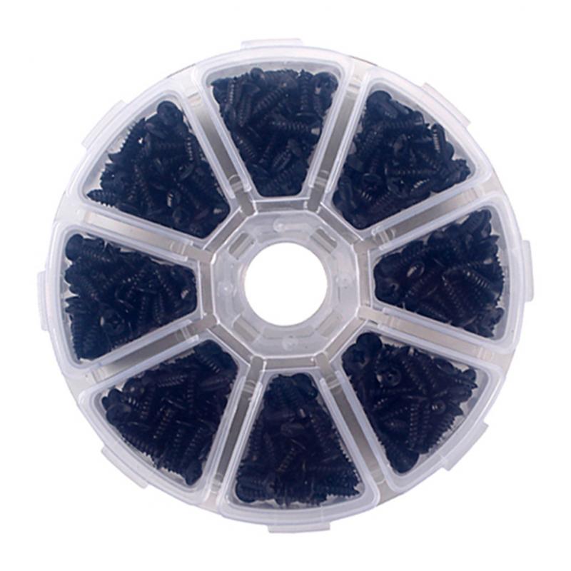 400pcs Black Guitar Pickguard Mounting Screws for Electric Guitar Bass Accs