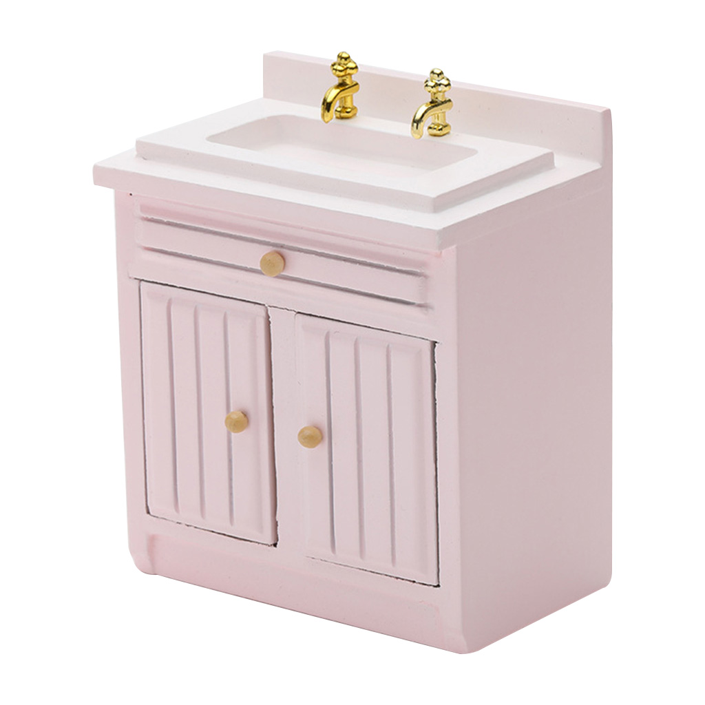Wash Basin Sink, Dolls House Miniature, Kitchen Furniture, 1.12 Scale Bathroom