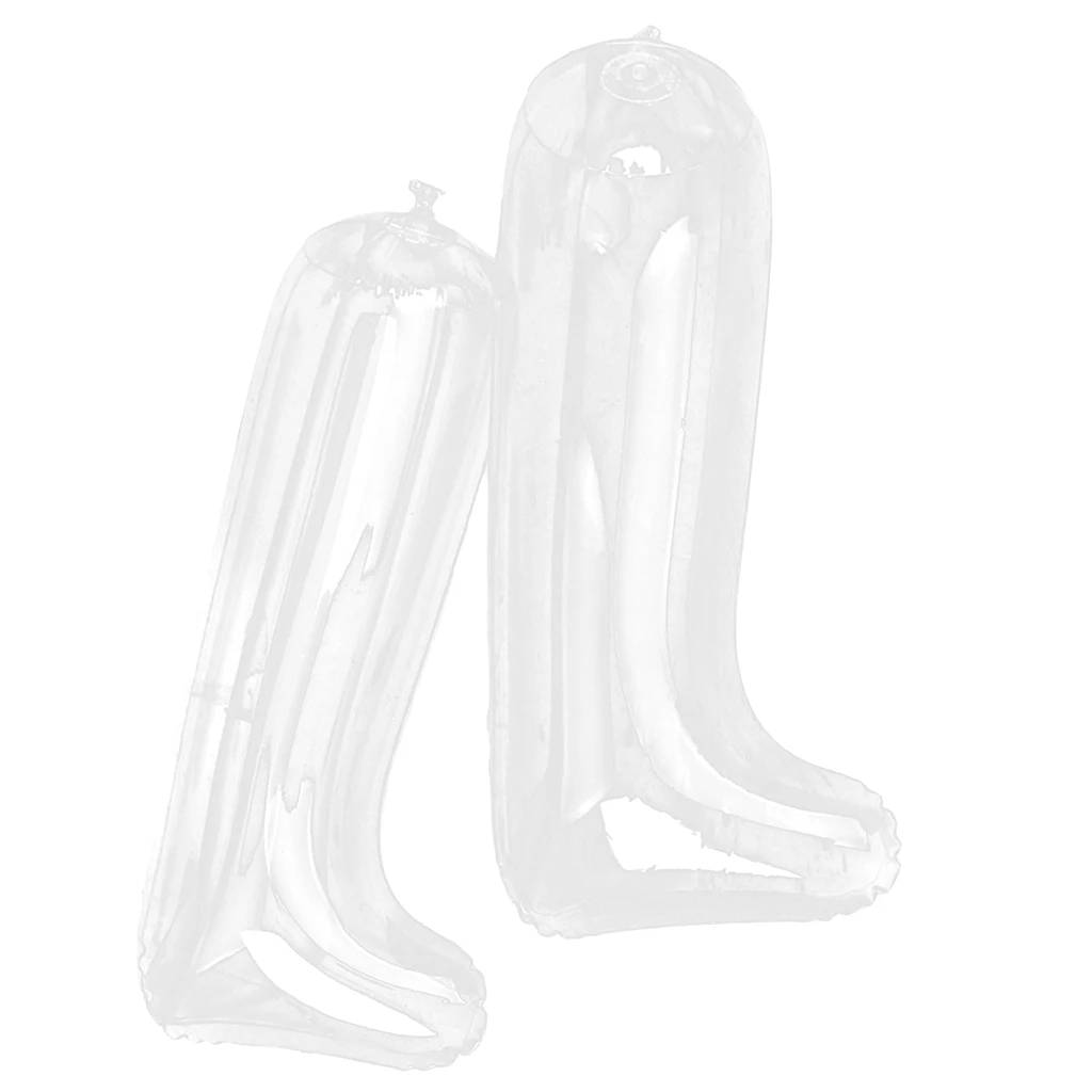 Pair Inflatable Shoes Stretcher Boots Inserts Shaper Plastic Stand Support