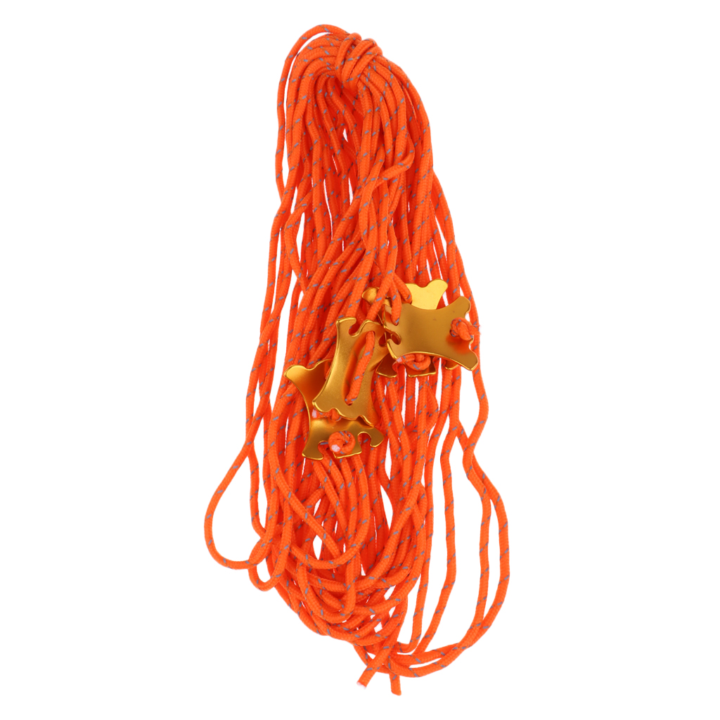 4x4m Reflective Camping Awning Cord Paracord Tent Canopy Tarp Guy Line Rope