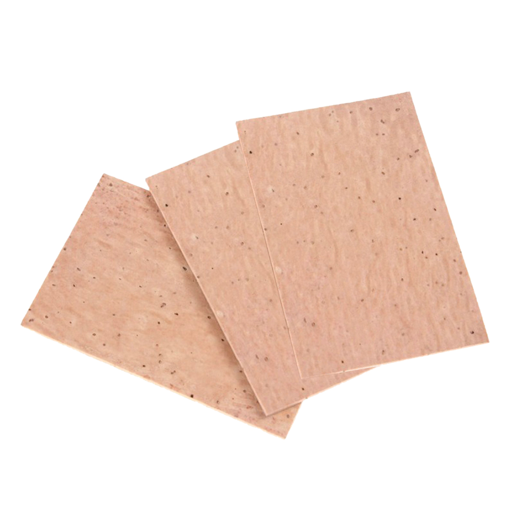 3x Natural Sax Saxophone Neck Cork Sheet 6x4x0.2cm For Professional DIY Part