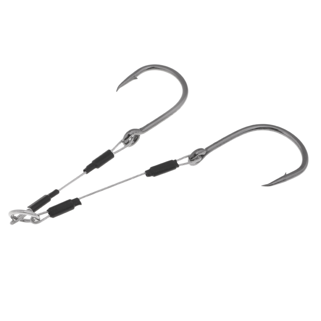 Double Fishing Hooks High Carbon Steel Fishing Assist Hook for Fish Attract