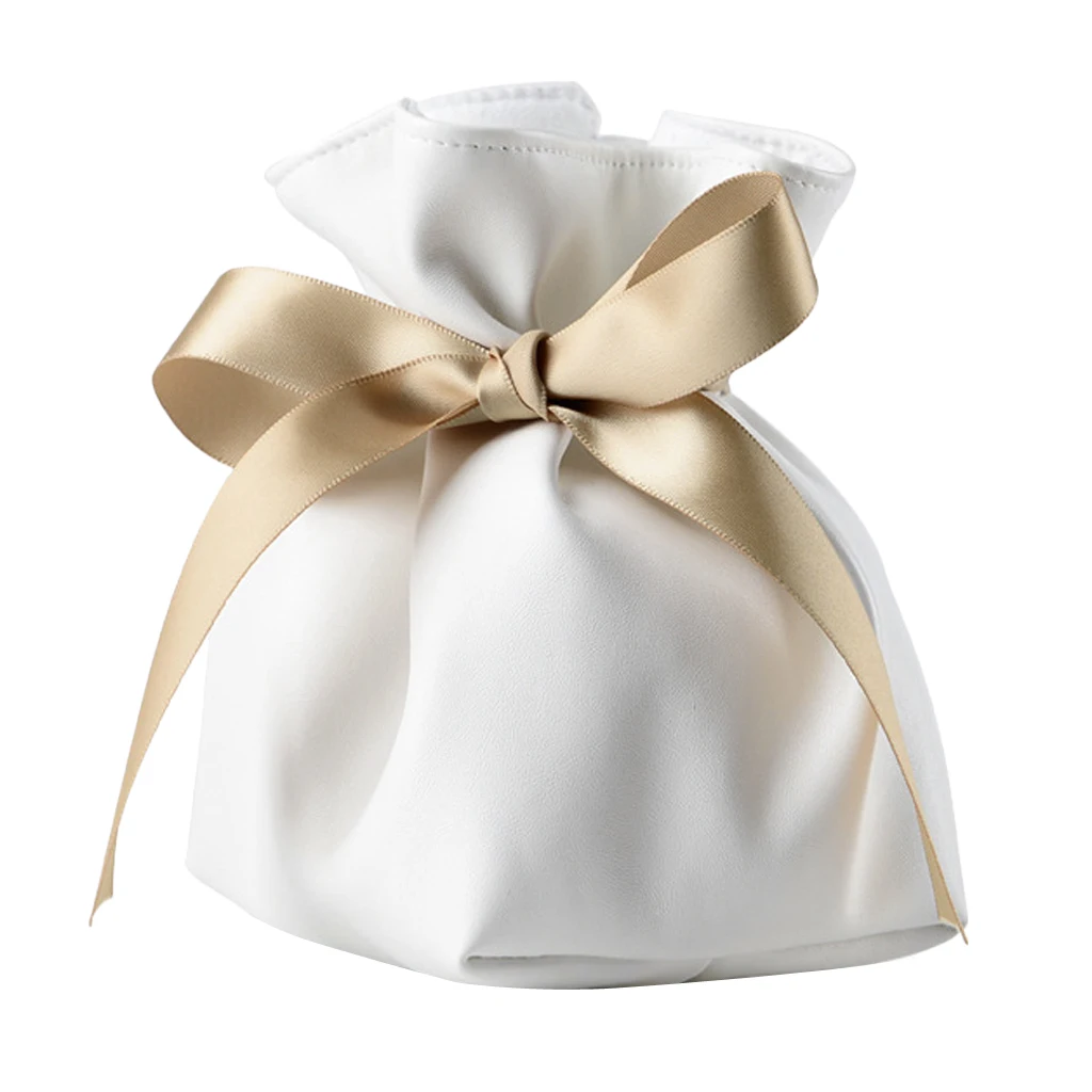 Elegant Bracelet Storage Bag, Decorated with Satin Ribbon and Cotton Pillow Gift Package Fashion Jewelry Organizer