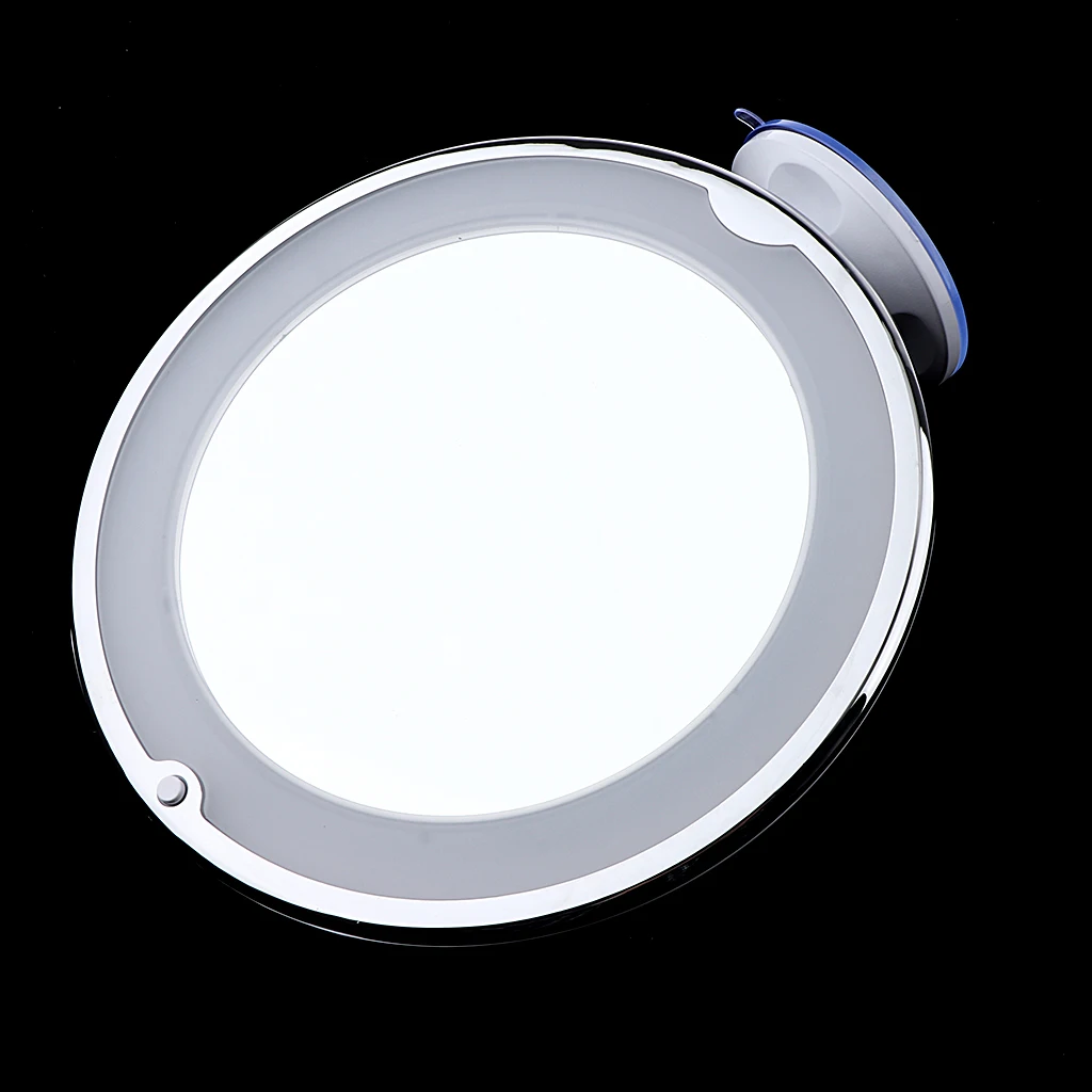  7X Magnifying Bathroom Wall Mount Swivel LED Illuminated Make Up