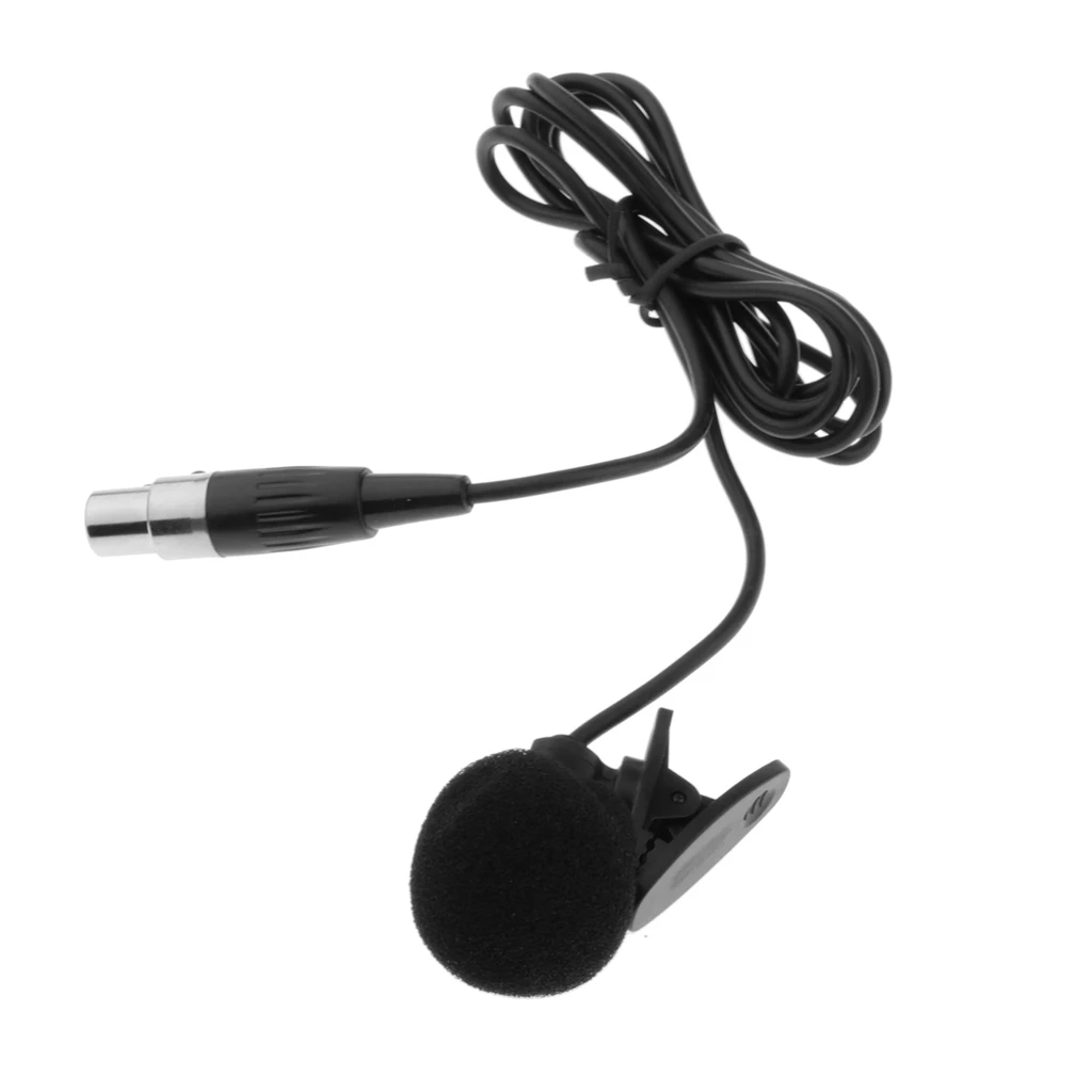 XLR Lavalier Microphone Phantom Power with Metal Lapel Clip and Windscreen Accessories - Great External Lav Mic