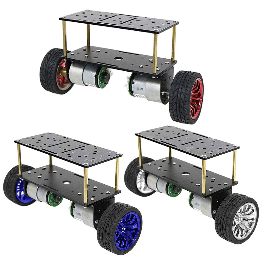 DC 12V Motor Double-deck 2-Wheeled Smart Robot Balancing Vehicle Chassis