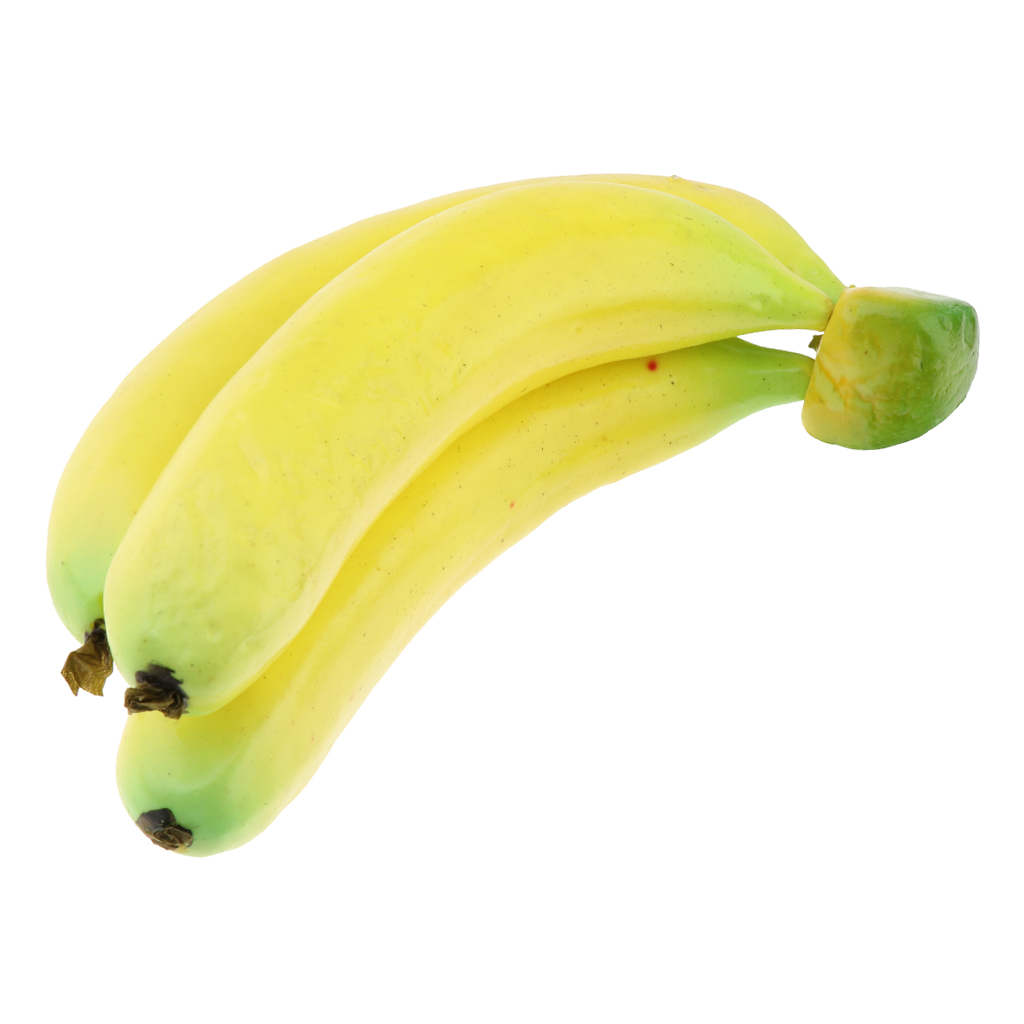1 set Realistic Fake Banana - Real Looking Fake Fruits for House Party Deco