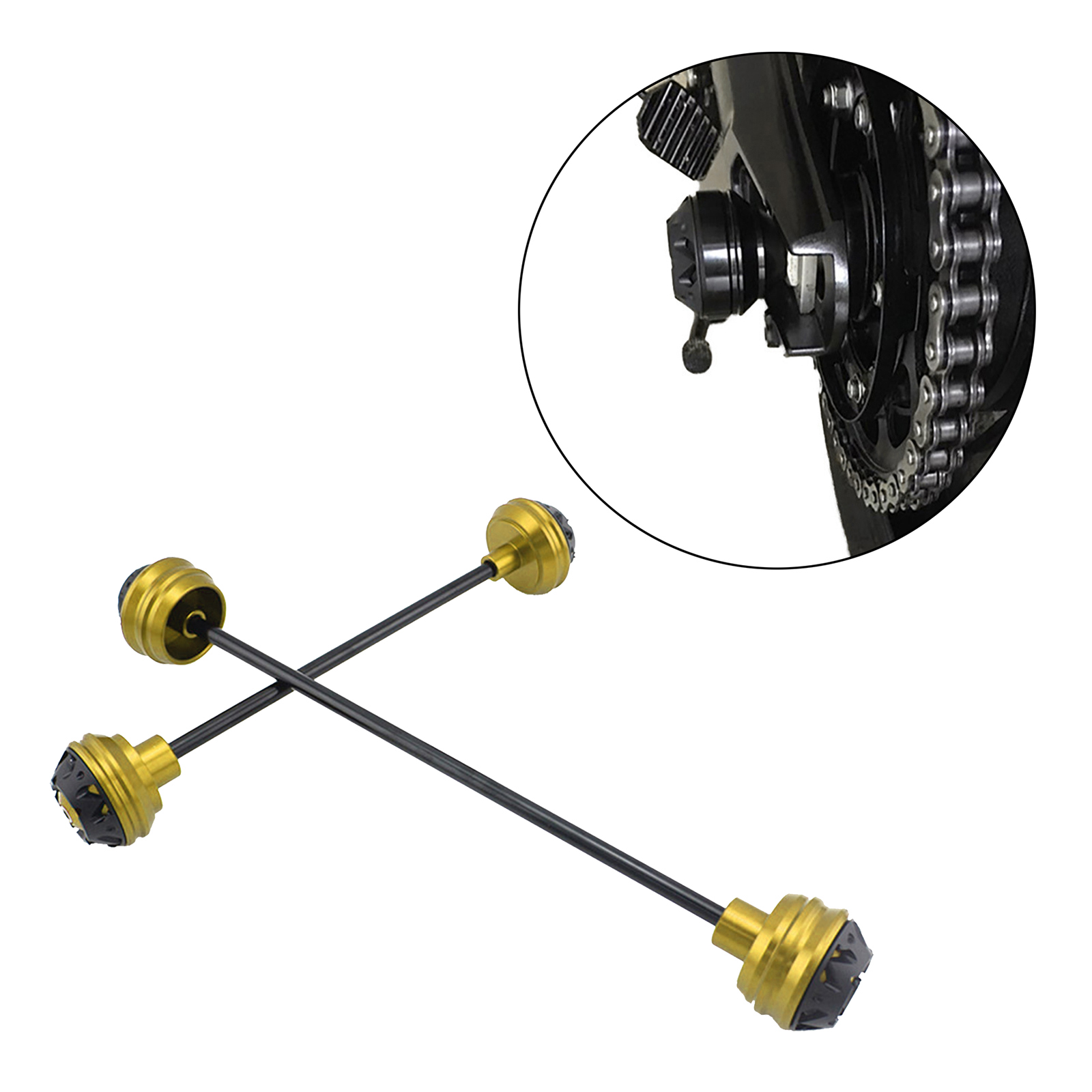 Aluminum Alloy Motorcycle Wheel Fork Axle Frame Sliders for BMW HP4 S1000RR S1000R 2009-2016