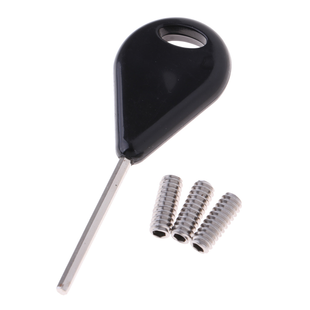 Surf Fin Key & Fin Screw for Future 1 Key with 3 Screws Plate Longboard Surfboard Paddleboarding